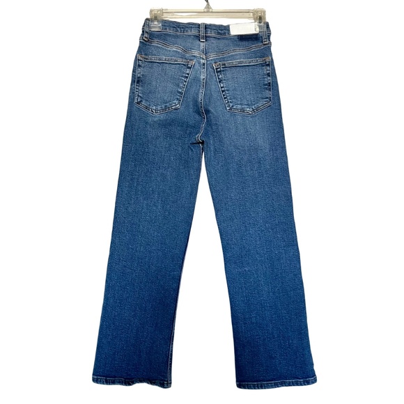 RE/DONE 70s Cropped Bootcut Jeans in Laguna High Rise Cotton Size 25 - Picture 3 of 11